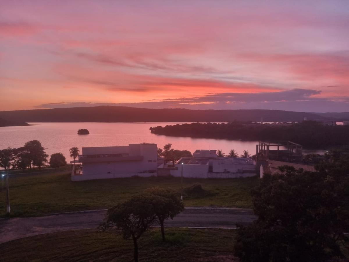 Enseada Nautico Apart Flat I Vista Para O Lago Corumba Caldas Novas Exteriér fotografie