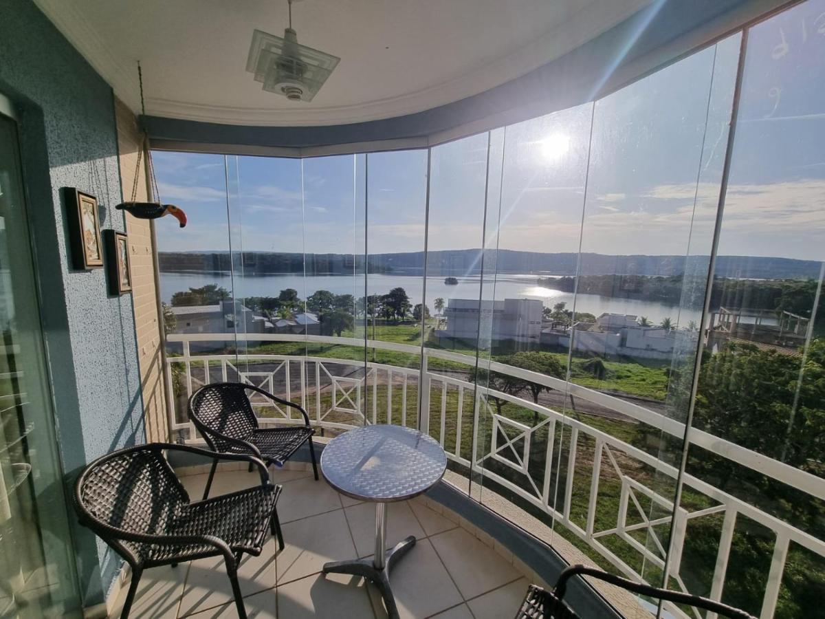 Enseada Nautico Apart Flat I Vista Para O Lago Corumba Caldas Novas Exteriér fotografie