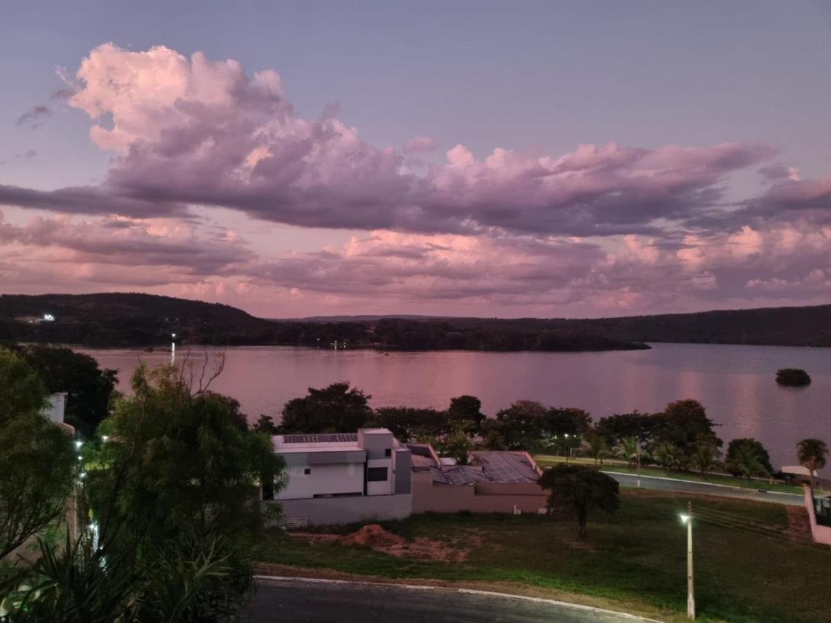 Enseada Nautico Apart Flat I Vista Para O Lago Corumba Caldas Novas Exteriér fotografie