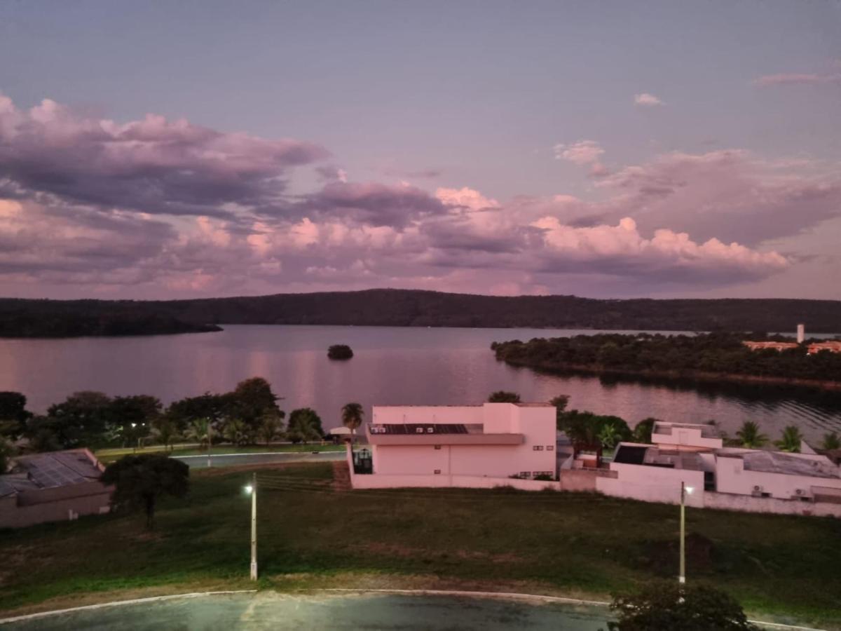 Enseada Nautico Apart Flat I Vista Para O Lago Corumba Caldas Novas Exteriér fotografie